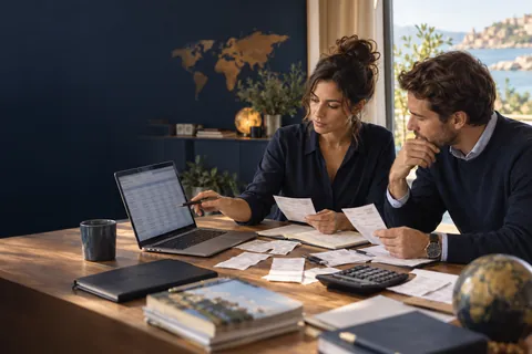 Équipe finance rapprochant paiements, reçus et références de réservations voyage