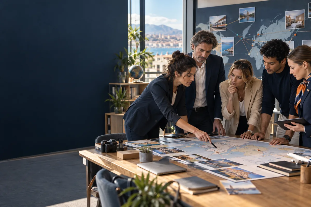 Parcours métier reliant les besoins des professionnels aux solutions du tourisme